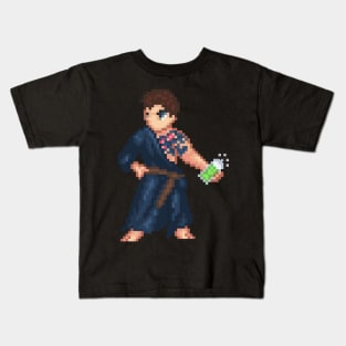 Chris Redfield Pixel Art Kids T-Shirt